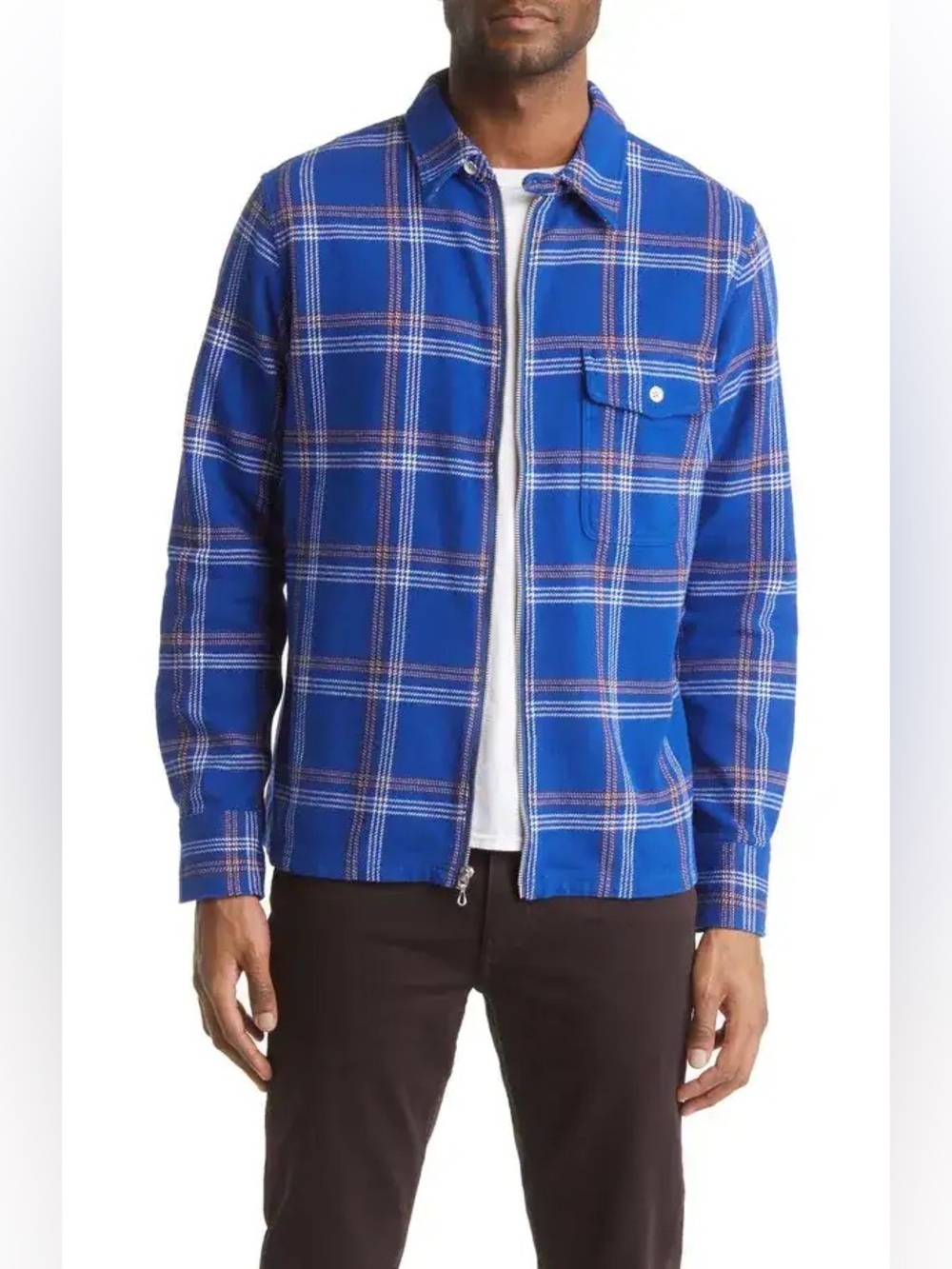 rag & bone Dalton Zip Plaid Jacket Mens XL Blue
Check Plaid Lightweight $325